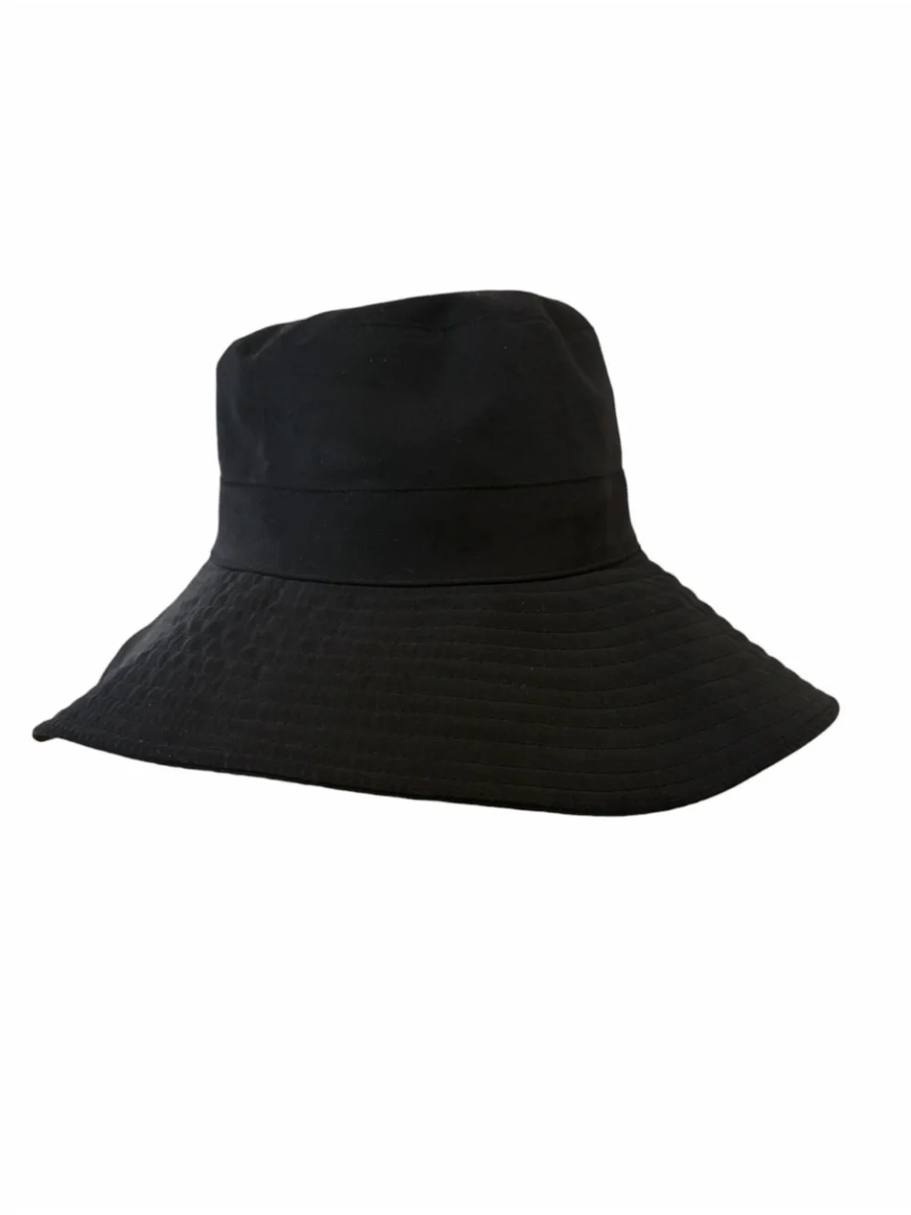 Authentic Hermès Milo Technical Waterproof Bucket Hat Black 56 Packable Sun Hat